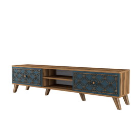 Hanah Home Soporte de TV Nogal y Calcedonia